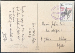 Belgique, Divers Sur Carte Postale, Cachet Belgique / Base De Chievre 22.6.1973 - (B3557) - Cartas & Documentos