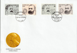 Suisse Suède 1997: Prix Nobel (Alfred Nobel & Paul Karrer Zu 927-928 Mi 1623-24 Yv 1555-56 Combo-FDC (Zu CHF 10.00) - Emissions Communes