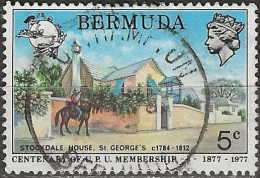 BERMUDA 1977 Centenary Of UPU Membership - 5c - Stockdale House, St George's, 1784–1812 FU - Bermuda