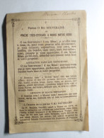 Ancienne Image Pieuse Religieuse Double Prière O MA SOUVERAINE Prière TRES EFFICACE A MARIE NOTRE MERE - Religion & Esotérisme