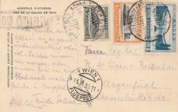 Grèce Carte Pour L'Autriche 1935 - Covers & Documents