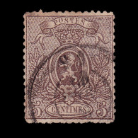 BELGIUM STAMP.1866-67.Coat Arms.5c.Scott 26b.USED. - 1866-1867 Petit Lion (Kleiner Löwe)