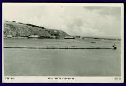 Ref 1633 - 1962 Real Photo Postcard - Mail Boats - Fishguard Pembrokeshire To New Zealand - Pembrokeshire