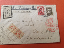 URSS -Enveloppe En Recommandé De Moscou Pour Colmar En 1932 Par Avion Via Berlin - Ref 3403 - Cartas & Documentos