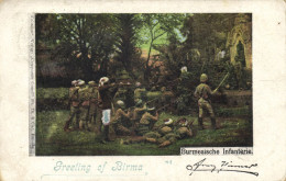 Burma, Burmese Infantry (1898) Postcard - Myanmar (Birma)