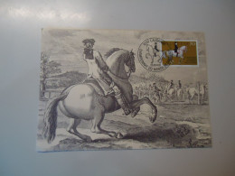 SWITZERLAND  MAXIMUM CARDS 1982 PAINTING HISTORY HORSES - Cartas Máxima