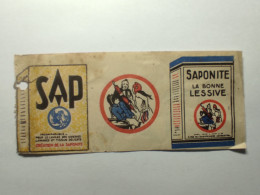 SAP SAPONITE LE BONNE LESSIVE 5,5 X 13 Cm Env - Pubblicitari