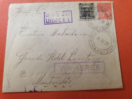 Brésil - Enveloppe De Porto Alegre Pour Montevideo Par Avion En 1929 - Réf 3404 - Storia Postale