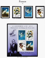 28507 / ⭐ AUDUBON (1785-1851) Peintre Ornithologue N° 2929 2930 2931 2932 +  Feuillet N°18 FRANCE 1995 Y.T Yvert-Tellier - Ungebraucht