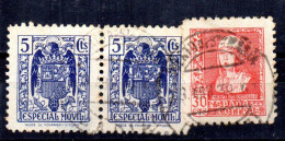 Fragmento  Sellos Con Fiscales. De 1939- - Revenue Stamps