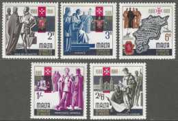 Malta. 1966 400th Anniversary Of Valletta. MH Complete Set. SG 366-370. M3023 - Malte