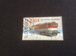 2022 Yvert 853 Oblitéré 150 Ans De La Station Ferroviaire Et De Maintenance Des Trains De Zvolen - Used Stamps