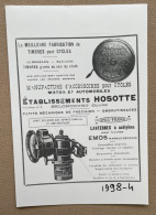 HOSOTTE, Seloncourt - Accessoires Cycles - 15x10 Cm (REPRO PHOTO ! Zie Beschrijving, Voir Description, See Description)! - Radsport