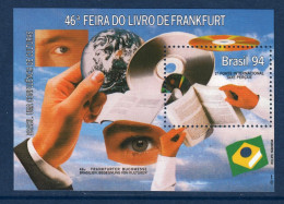 Bresil, Brasil, **, Yv BF 93, Mi BL 94, SG MS 2643, Foire Du Livre De Frankfort, - Blocchi & Foglietti