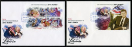 Liberia 2023, Kennedy, Monroe, 6val In BF +BF In 2FDC - Cinema