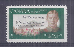 Canada 1968. John McCrae . Sc=487 (**) - Neufs