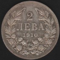 BULGARIA - 2 LEWA 1910 -SILVER- - Bulgarie