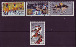 Afrique - Haute-Volta - Lake Placid 1980 - Jeux Olympiques D'hiver - 4 Timbres Différents - 6568 - Alto Volta (1958-1984)