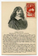 !!! CARTE MAXIMUM DESCARTES DISCOURS DE LA METHODE CACHET DE LA HAYE DESCARTES 11/6/1937 - 1930-1939