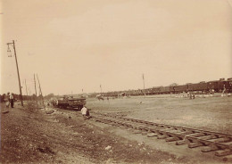 Longueau * Juillet 1915 * Gare Dépôts , Wagons Train * Ligne Chemin De Fer Somme * Militaria * Photo Ancienne Ww1 - Longueau