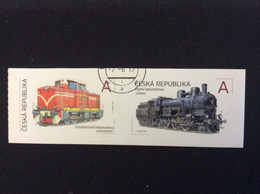 2017 Paire Horizontale Oblitéré YT 839/840 Locomotives à Vapeur , à Crémaillère / Trains - Used Stamps