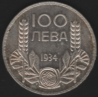 BULGARIA - 100 LEW 1934 -SILVER- - Bulgarie