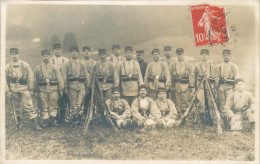 VOSGES  SAINT DIE ( Carte Photo) MILITAIRES 3eme Bataillons Chasseurs A Pieds - Saint Die