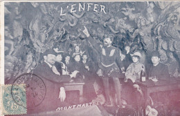 PARIS  -  (75)  -  MONTMARTRE  - 18 EME ARRONDISSEMENT  -  CPA ANIMEE -  L'ENFER... - Parigi By Night