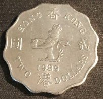 HONG KONG - 2 DOLLARS 1989 - Elizabeth II - 3eme Effigie - KM 60 - Hongkong