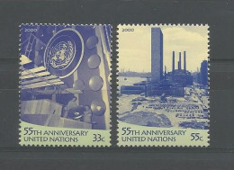 United Nations NY 2000 U.N. 35th Anniv. Y.T. 821/822 ** - Ungebraucht