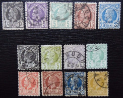 Rumänien Mi 57-69 , Sc 75-79 And 80-87 , König Karl I , Gestempelt - Used Stamps