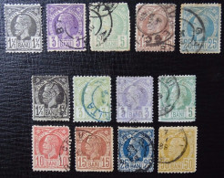 Rumänien Mi 57-69 , Sc 75-79 And 80-87 , König Karl I , Gestempelt , Qualitätsgrad II - Used Stamps