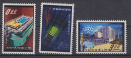 $87 CV! 1961-2 RO China Taiwan Atomic Reactor Stamps Set, #1331-3, MNH MVLH + Mint #C61 - Nuovi