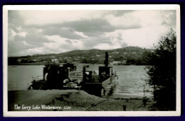 Ref 1633 - Unused Real Photo Postcard - The Car Ferry Lake Windermere - Lake District - Windermere