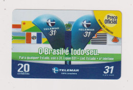 BRASIL -  Preco Oficial Inductive  Phonecard - Brasilien