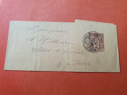 Entier Postal Type Sage 2ct De Nice Pour Nice En 1901- Réf 3426 - Bandas Para Periodicos