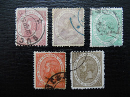 Rumänien Mi 90-94 , Sc 108-112 , König Karl I , Gestempelt , Qualitätsgrad II - Used Stamps