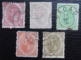 Rumänien Mi 90-94 , Sc 108-112 , König Karl I , Gestempelt - Used Stamps