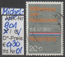 1968- NIEDERLANDE - SM "400 J. Nationalhymne" 20 C Mehrf. - O  Gestempelt - S. Scan (901o 01-03 Nl) - Gebruikt