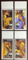 Malta 2002 WWF Seahorses Marine Life MNH - Marine Life