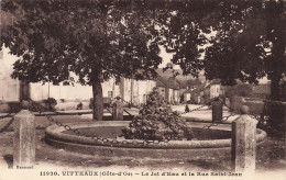 FRANCE - Vitteaux - Le Jet D'eau Et La Rue Saint Jean - Carte Postale Ancienne - Andere & Zonder Classificatie