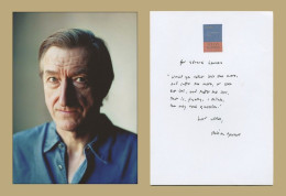 Julian Barnes - English Writer - Rare Autograph Quote Signed + Photo - 2019 - Scrittori