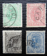 Rumänien Mi 113-116 , Sc 121+123+125+127 , König Karl I , Gestempelt - Oblitérés