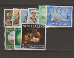 1968 MNH New Zealand Year Collection Commemoratives Postfris** - Ungebraucht