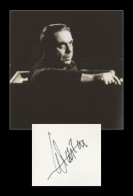 Georges Sebastian (1903-1989) - French Conductor - Signed Page + Photo - Paris 1966 - COA - Zangers & Muzikanten