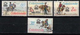 Tchécoslovaquie 1977 Mi 2377-80 (Yv 2213-6), Obliteré - Usati