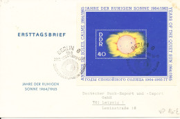 Germany DDR FDC 29-12-1964 Jahre Der Ruhigen Sonne Souvenir Sheet - Otros & Sin Clasificación