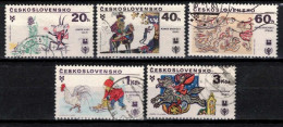 Tchécoslovaquie 1979 Mi 2517-21 (Yv 2345-9), Obliteré - Gebruikt