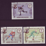 Asie - Khatiri State Seyun - Grenoble 68 - Olympic Winter Games - 3  Timbres Différents - 6588 - Jemen