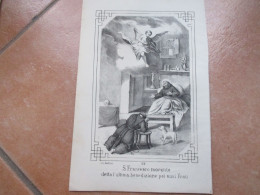 RELIGIONE CRISTIANESIMO Stampa Epoca S.Francesco Morente Detta L'ultima Benedizione Pei Suoi Frati - Religiöse Kunst